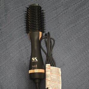 Black and Rose Gold Hot Air Brush - Women Hair